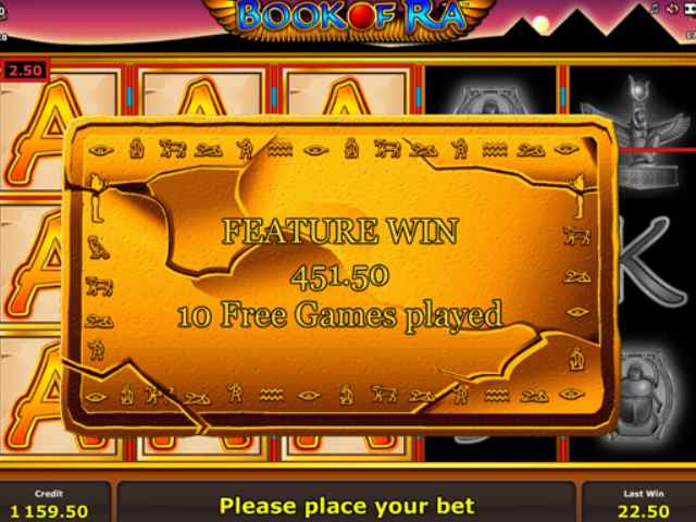 Бесплатные вращения в автомате Книжки Фри-спины в слоте Book of Ra