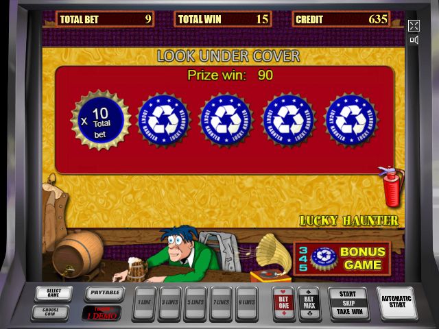 Тематическая игра в автомате Пьяница Бонусная игра в слоте Lucky Hunter